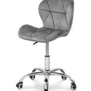 Стілець офісний Роккі, велюр сірий (М)