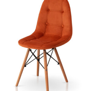 Стілець ДЖАСТІН, велюр гірчичний (М)