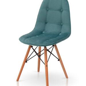 Стілець ДЖАСТІН, велюр аквамарин (М)