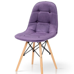 Стілець ДЖАСТІН, велюр бузковий (М)